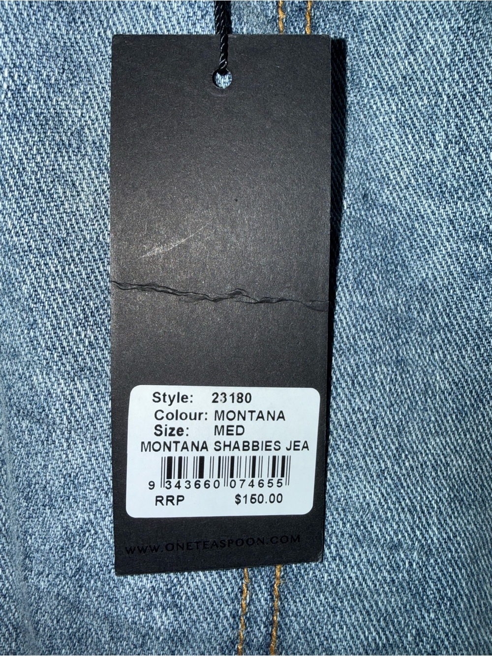 One Teaspoon Shabbies Drawstring Boyfriend Jeans “Montana” - Picture 9 of 9